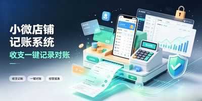 小微个体户简易收支记账通主界面,收入、支出、账户、应收应付、报表、发票模块清晰,双击即用,记账零门槛,账本全在本机。